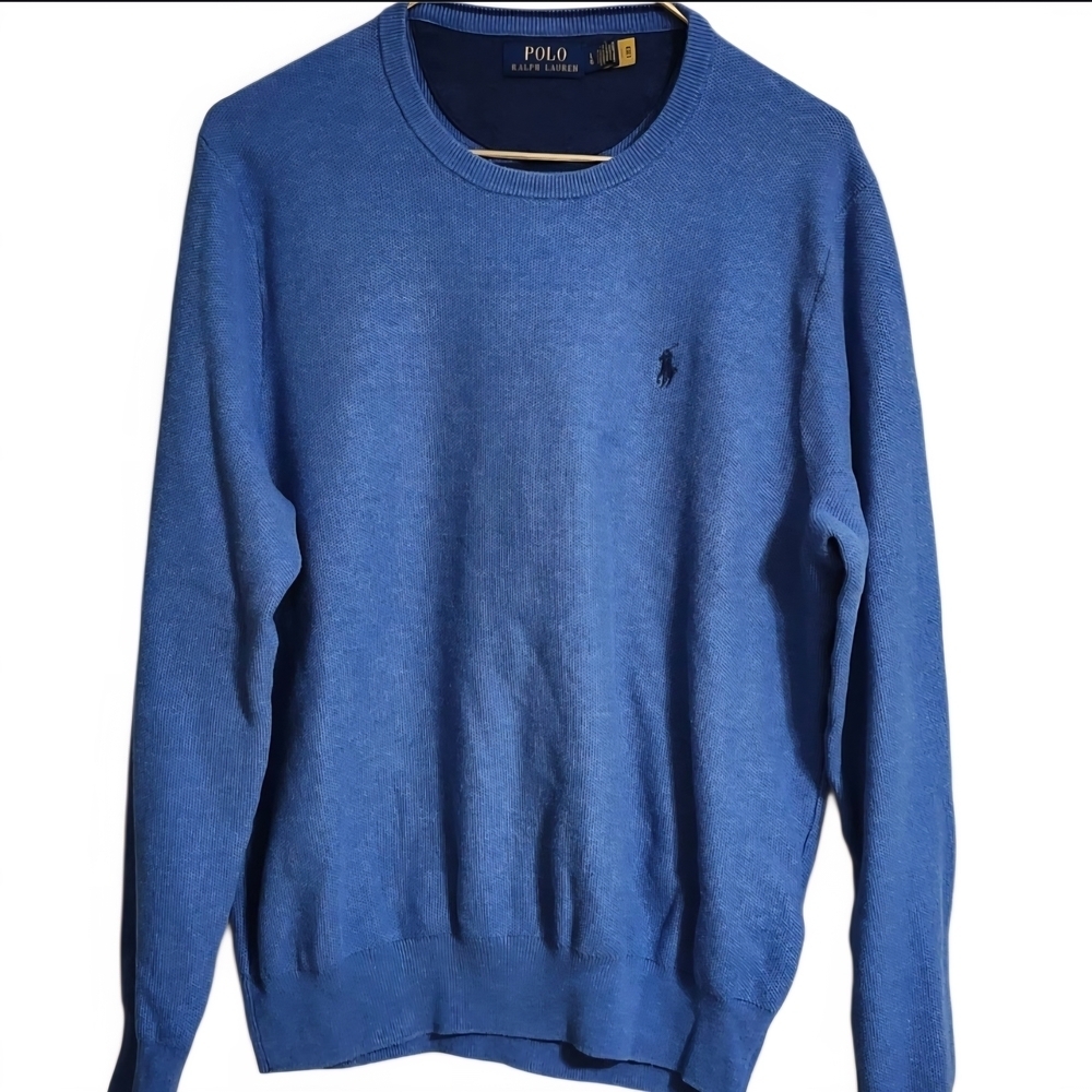 Ralph Lauren Men's Vibrant Blue Crewneck Sweater - Picture 4 of 9